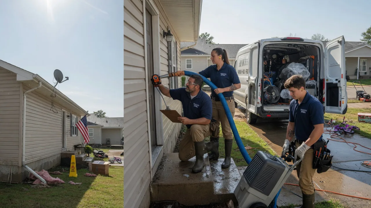Ceiling Water Damage Restoration in Henderson, IA near me